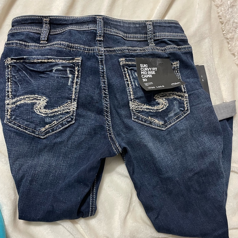 Nwt Silver Jeans Capri/Crop